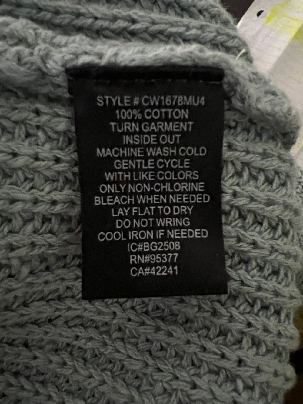 Sanctuary Cable-Knit Crewneck Sweater - Sage - Picture 5 of 5
